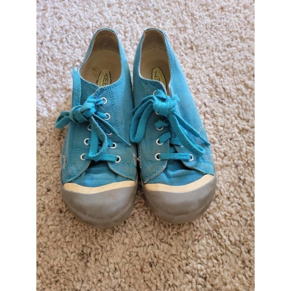 Keen Vulcanized Girls Sneakers Blue And Gray Size 4